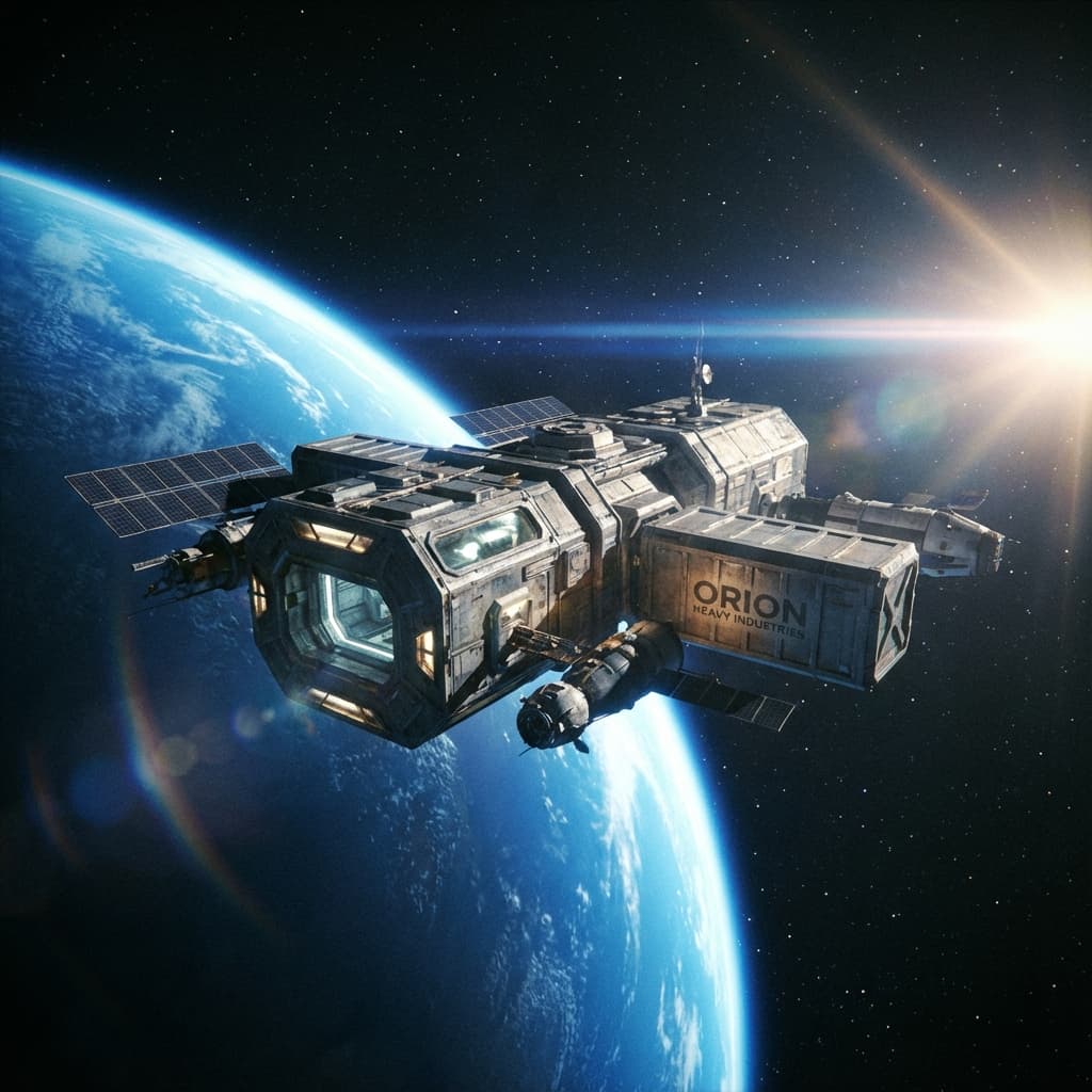 Cinematic poster of FricaSpace vision for African space exploration